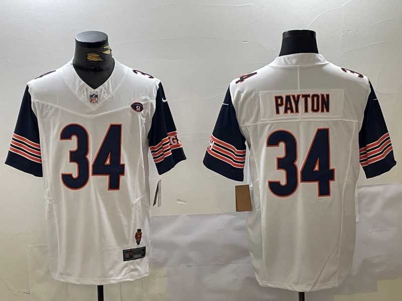 Men's Chicago Bears #34 Walter Payton Limited White Fashion FUSE Jersey,We sell and wholesale Men's Chicago Bears #34 Walter Payton Limited White Fashion FUSE Jersey on line form chian!